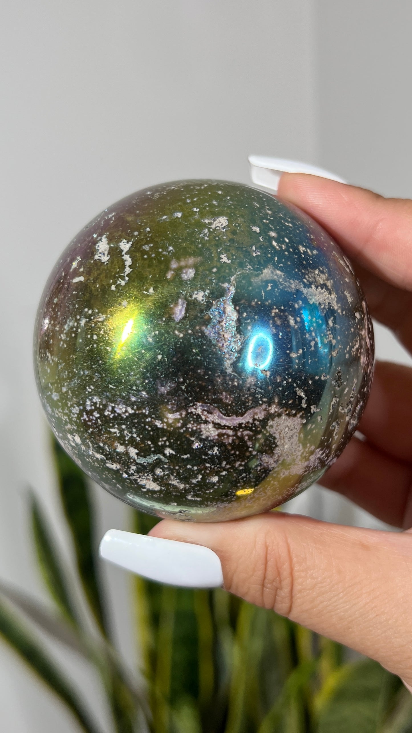 Aura Ocean Jasper Sphere